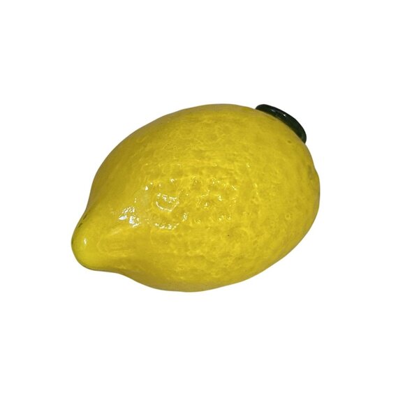 Vtg Murano Hand Blown Glass Orange 1970s Studio Art Glass Decor - Picture 4 of 5